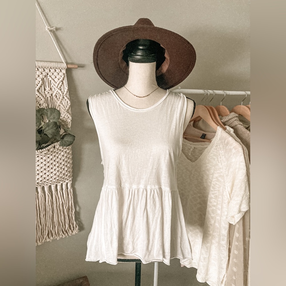 Free people peplum tank